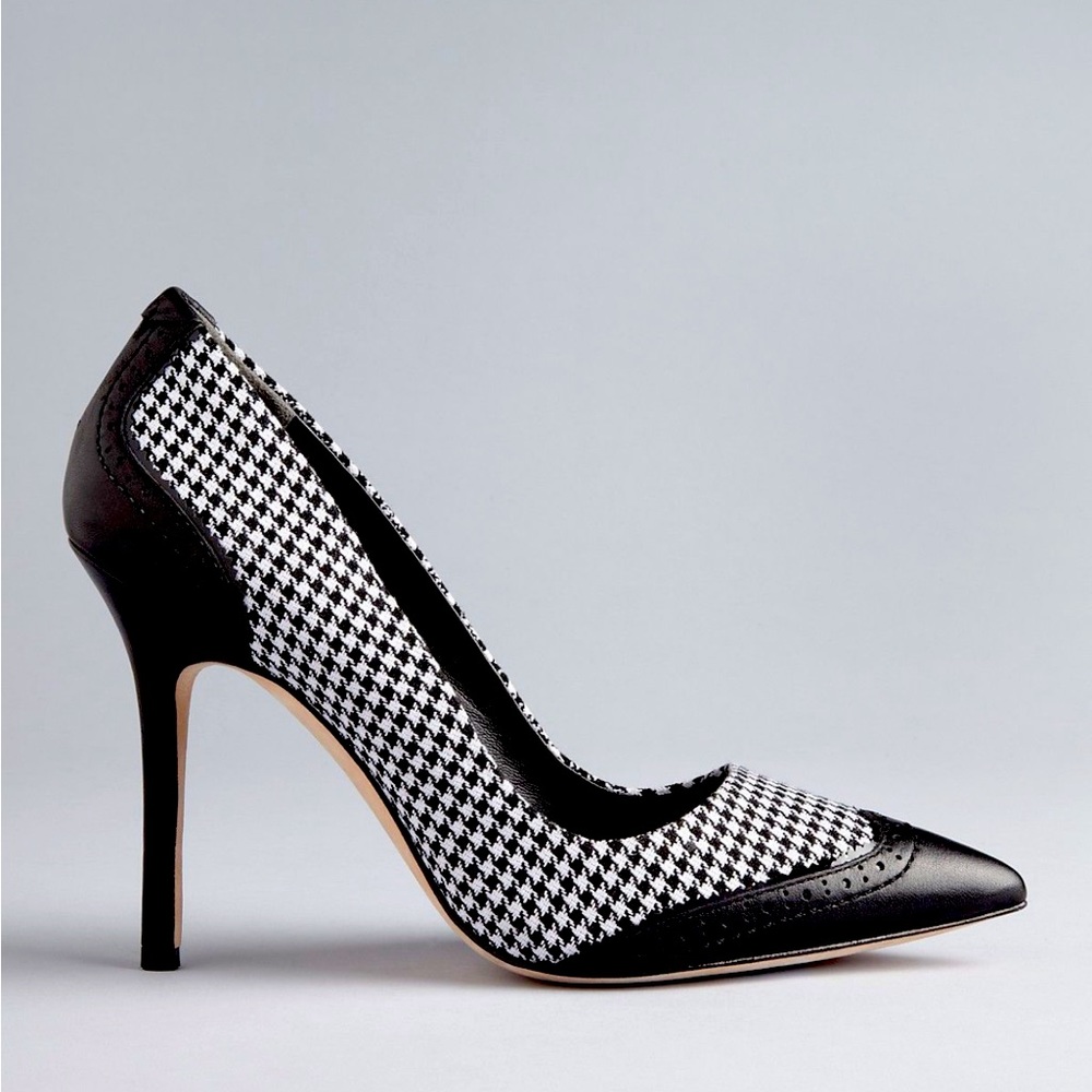 Rachel Roy Houndstooth Heel Pointy Toe Pump